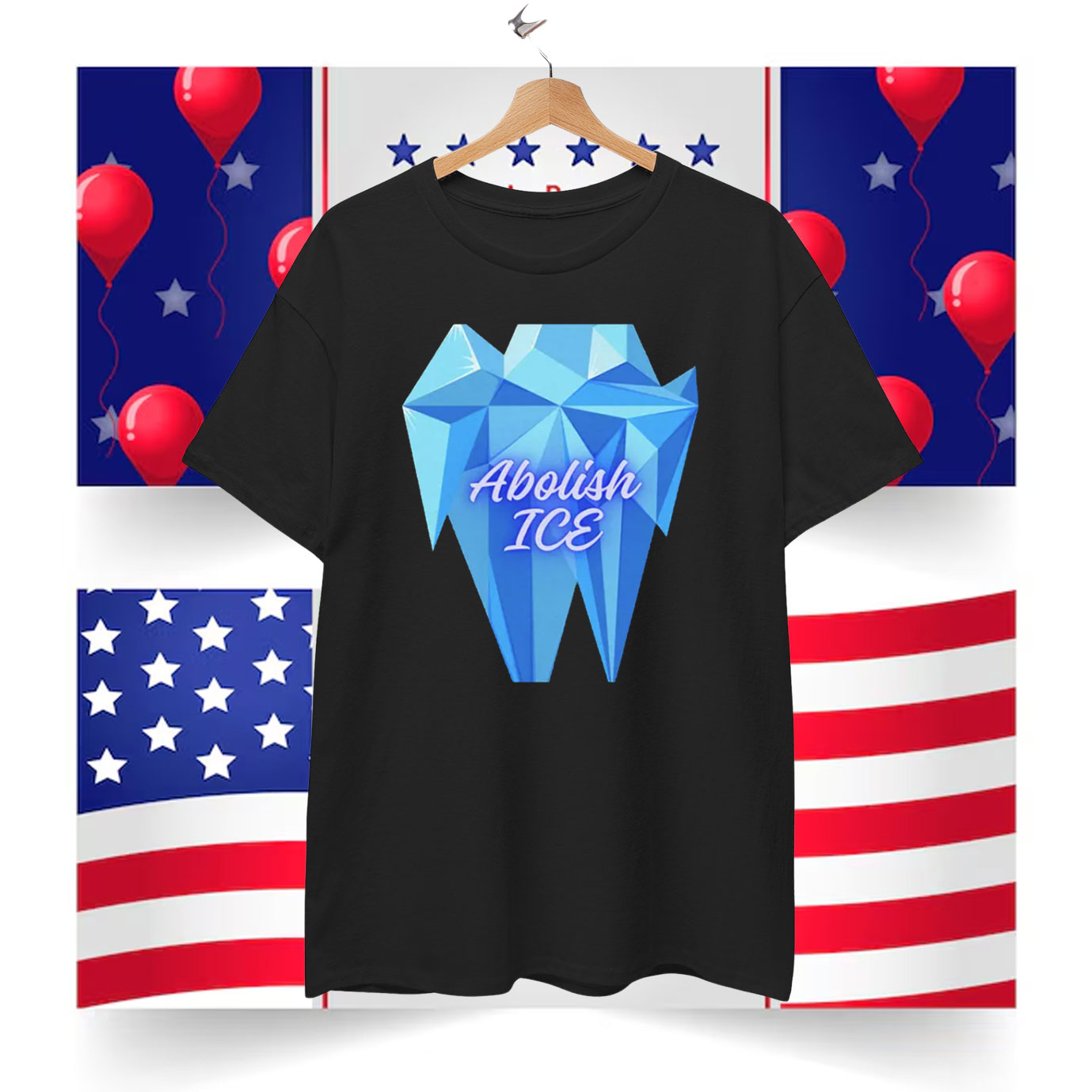 Abolish ICE Blue Iceberg T-Shirt