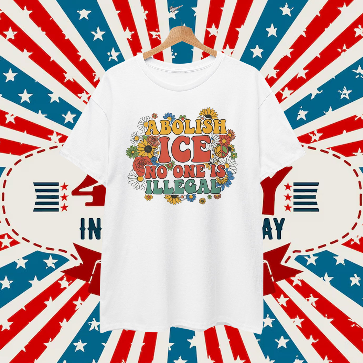 Abolish ICE No One Is Illegal T-Shirt