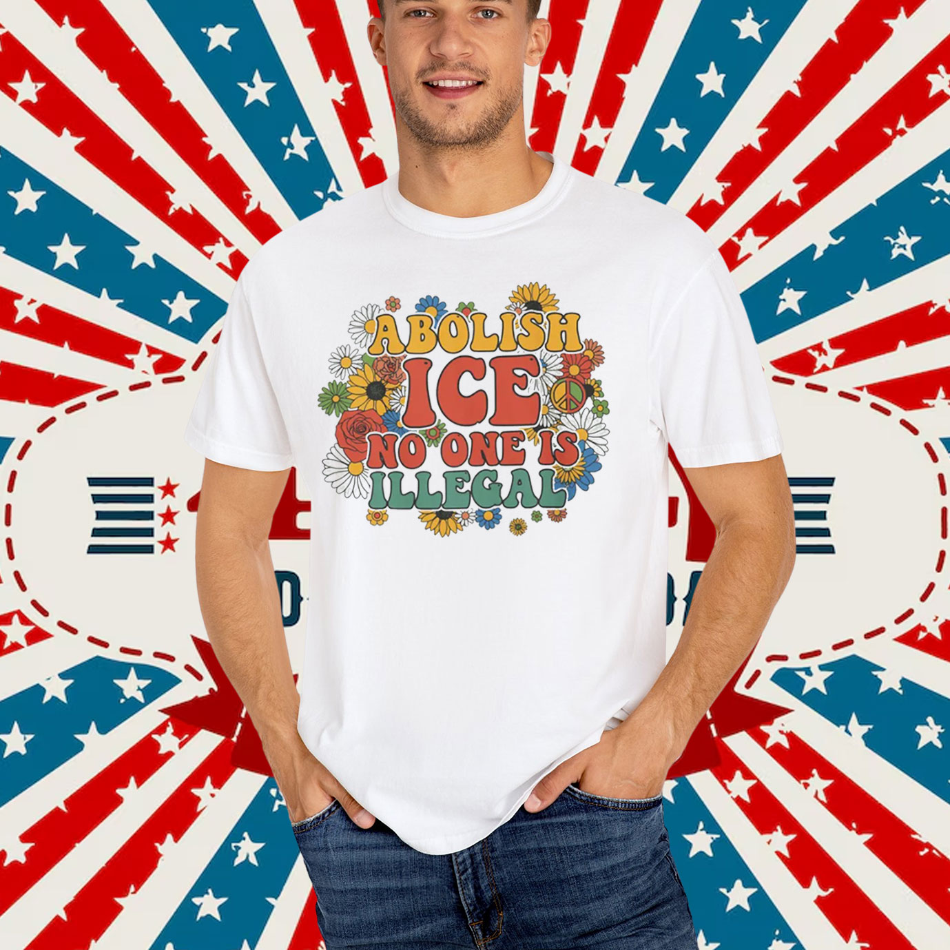 Abolish ICE No One Is Illegal T-Shirt