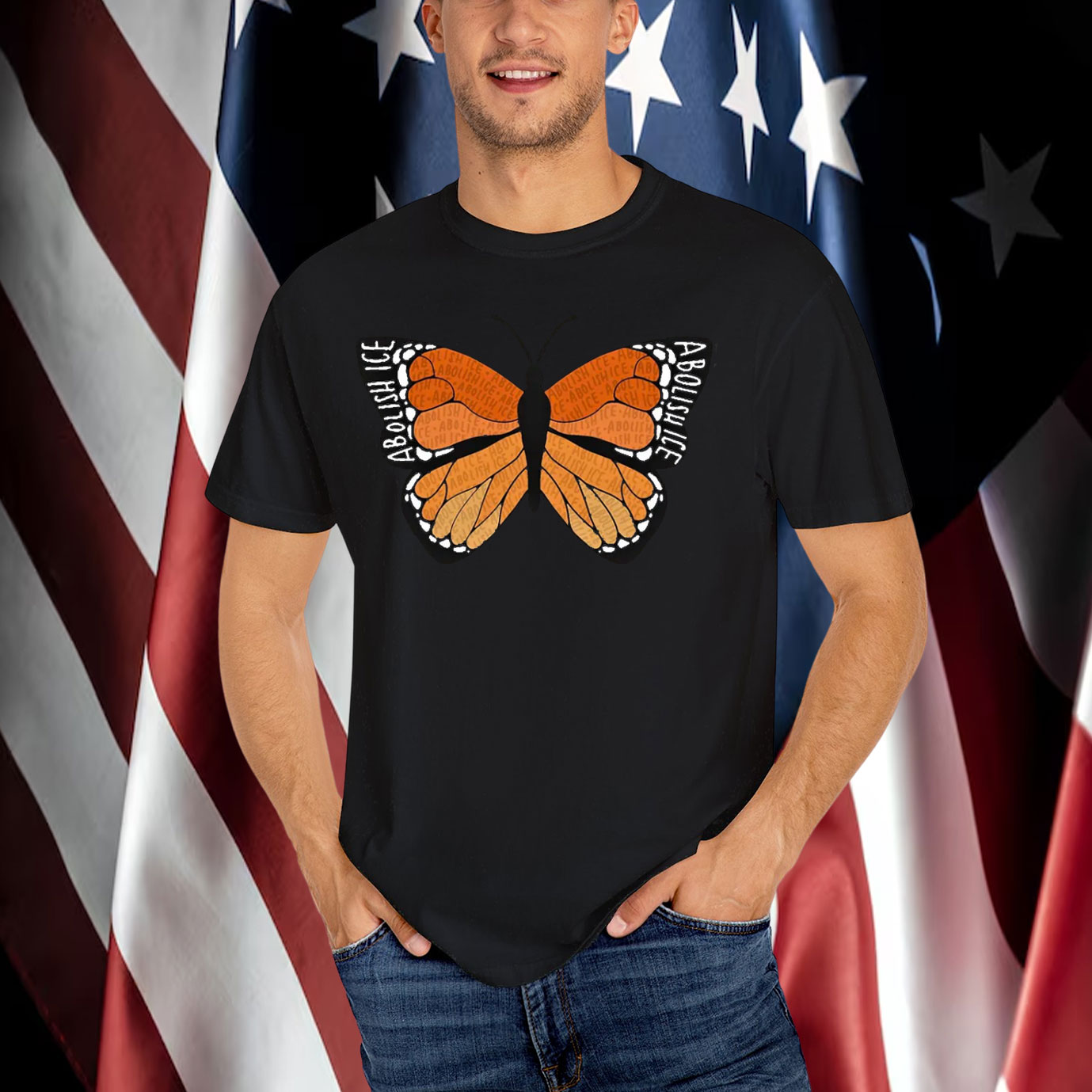 Abolish Ice Butterfly T-Shirt