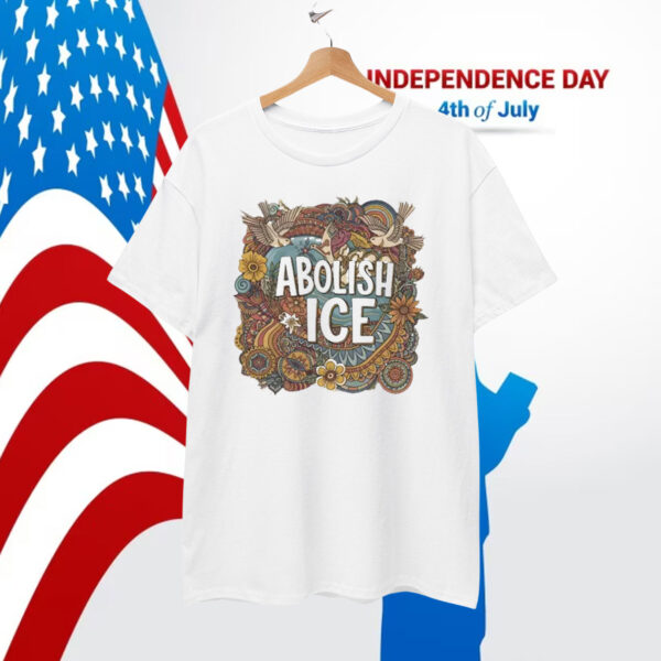 Abolish Ice Hippie Floral T-Shirt