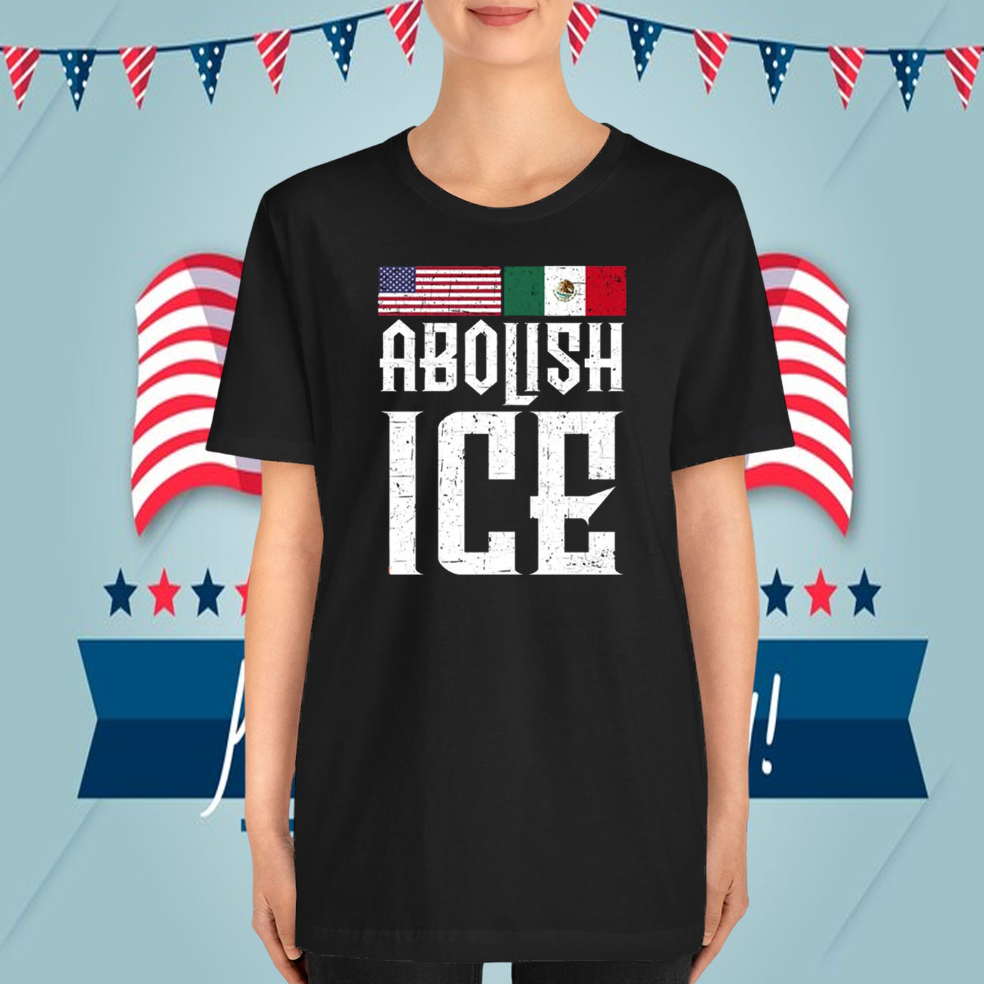 America Mexican Abolish ICE T-Shirt