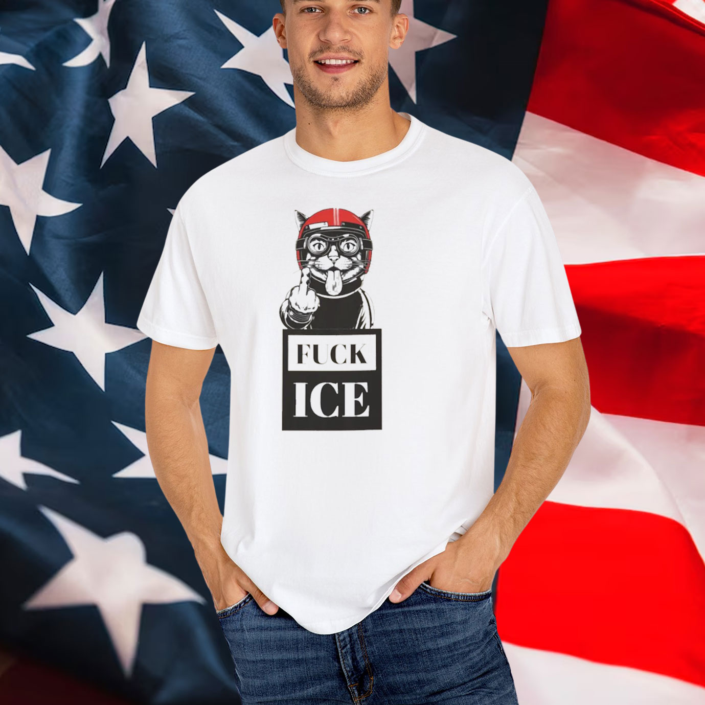 Cat Fuck ICE T-Shirt