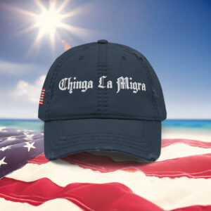 Chinga La Migra Fuck Ice Distressed Hat