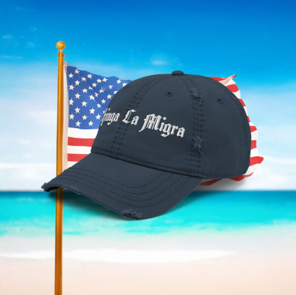 Chinga La Migra Fuck Ice Distressed Hat
