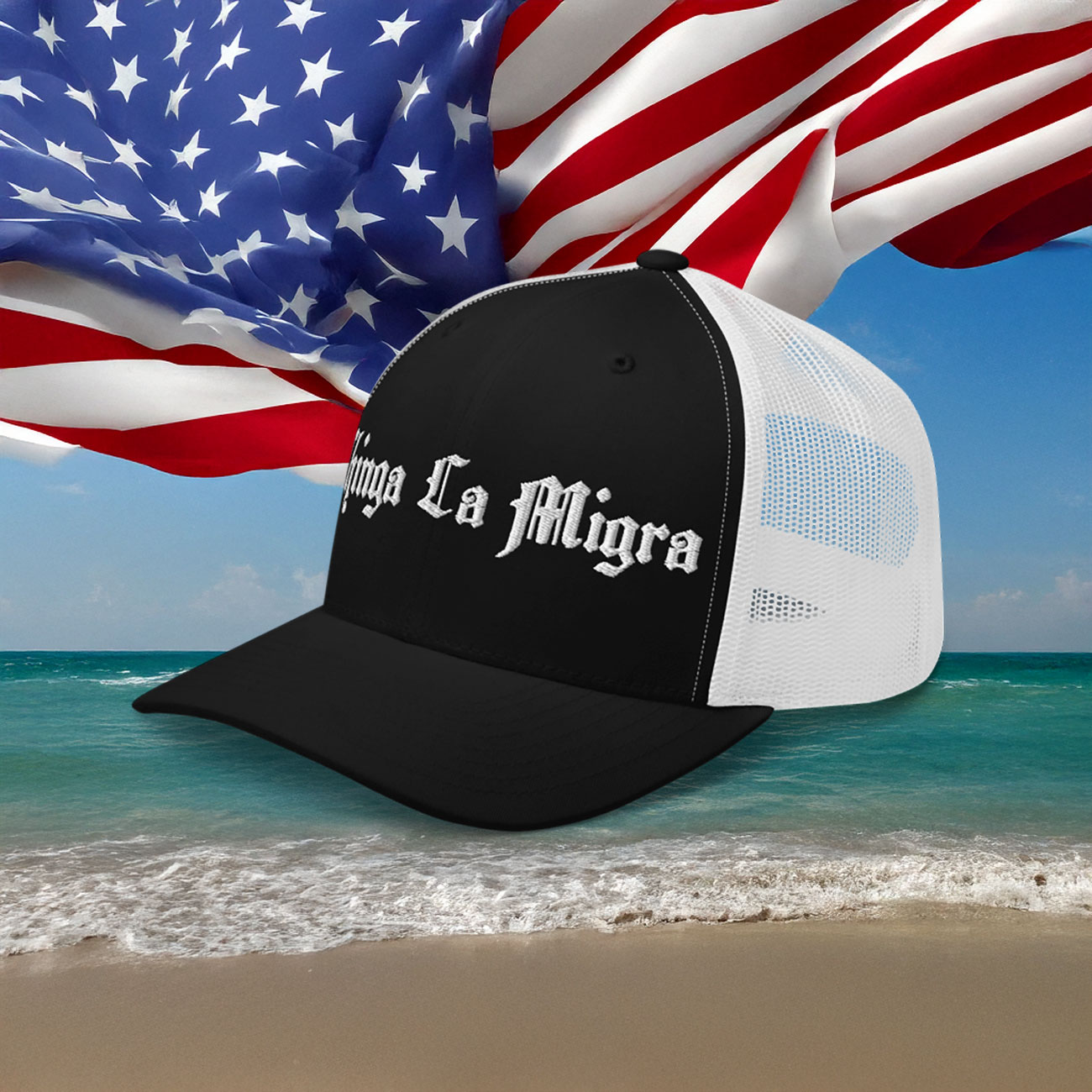Chinga La Migra Fuck Ice Trucker Hat