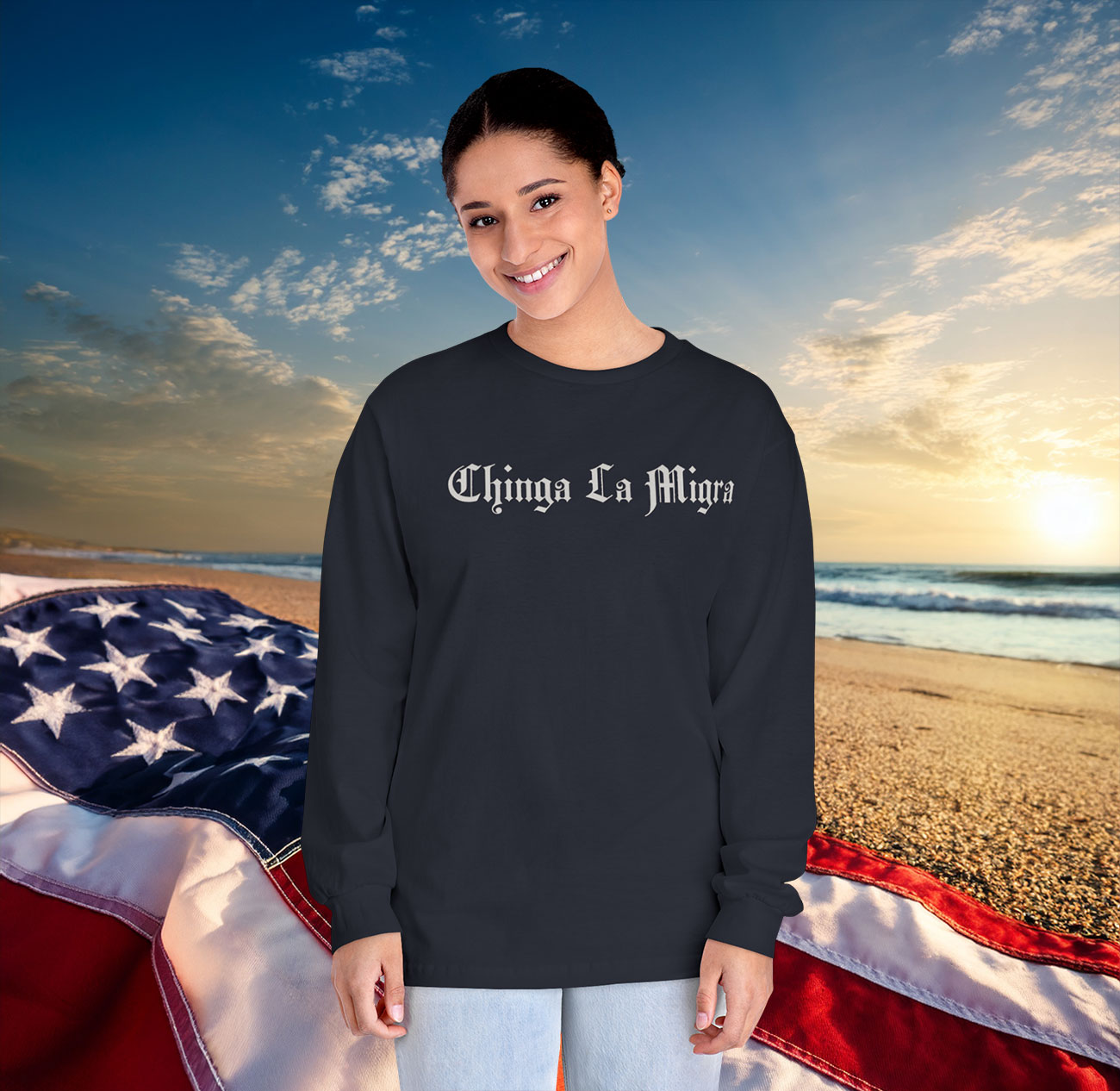 Chinga La Migra Long Slevee