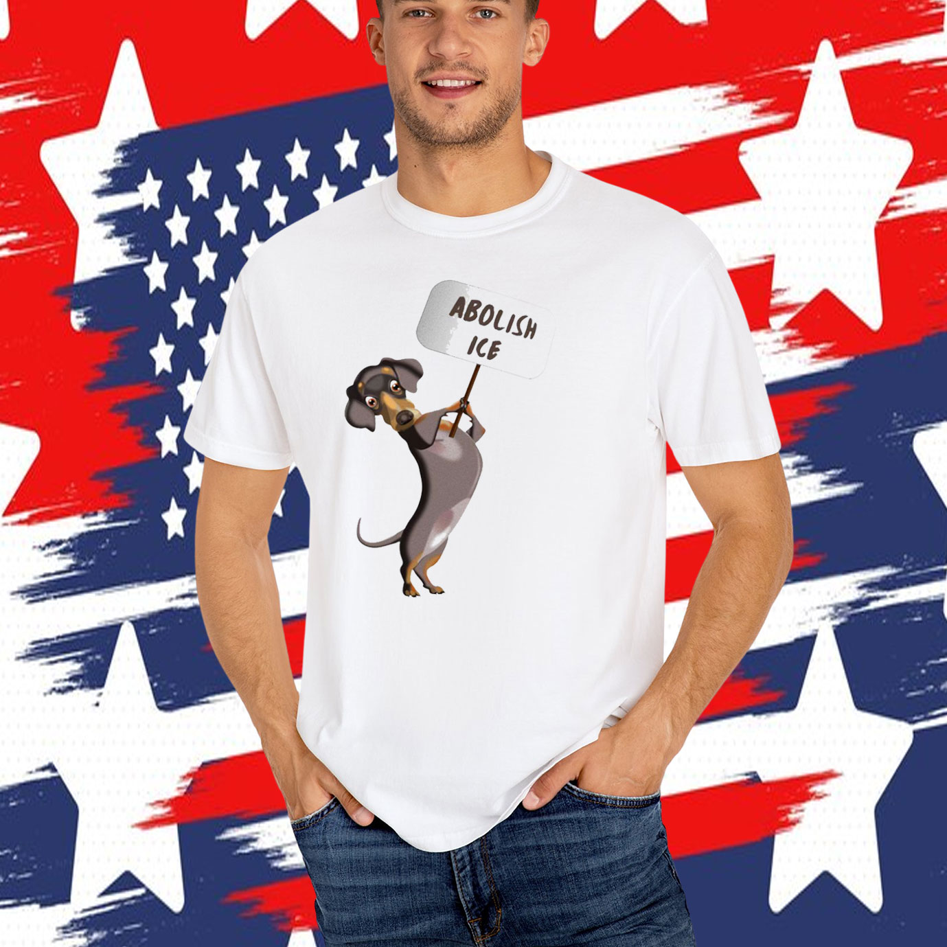 Dog Abolish ICE T-Shirt