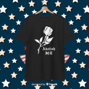 Floral Abolish ICE T-Shirt