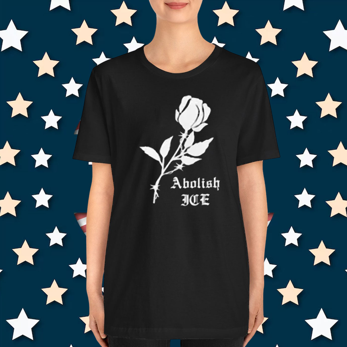Floral Abolish ICE T-Shirt
