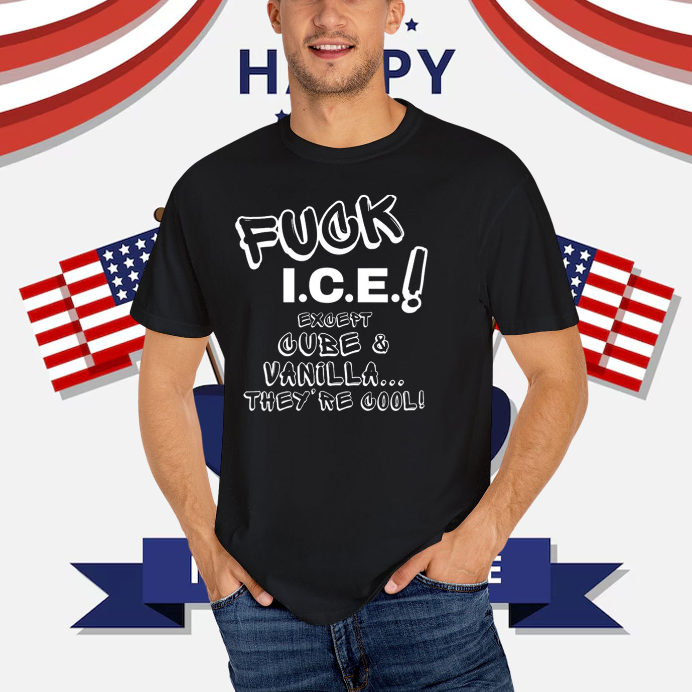 FuCK ICE! except Cube & Vanilla, They're Cool T-Shirt