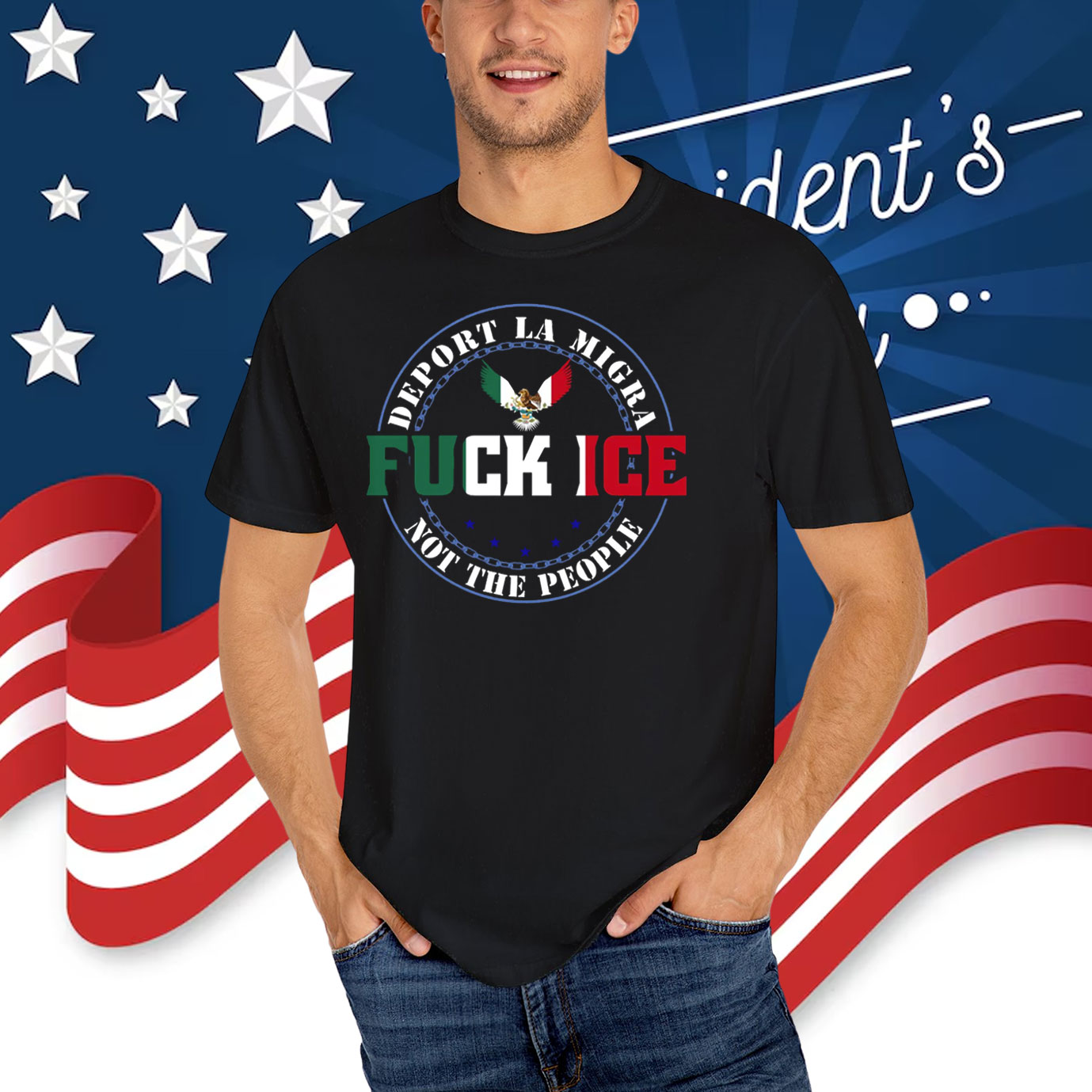 Fuck ICE, Deport La Migra, Not The People T-Shirt