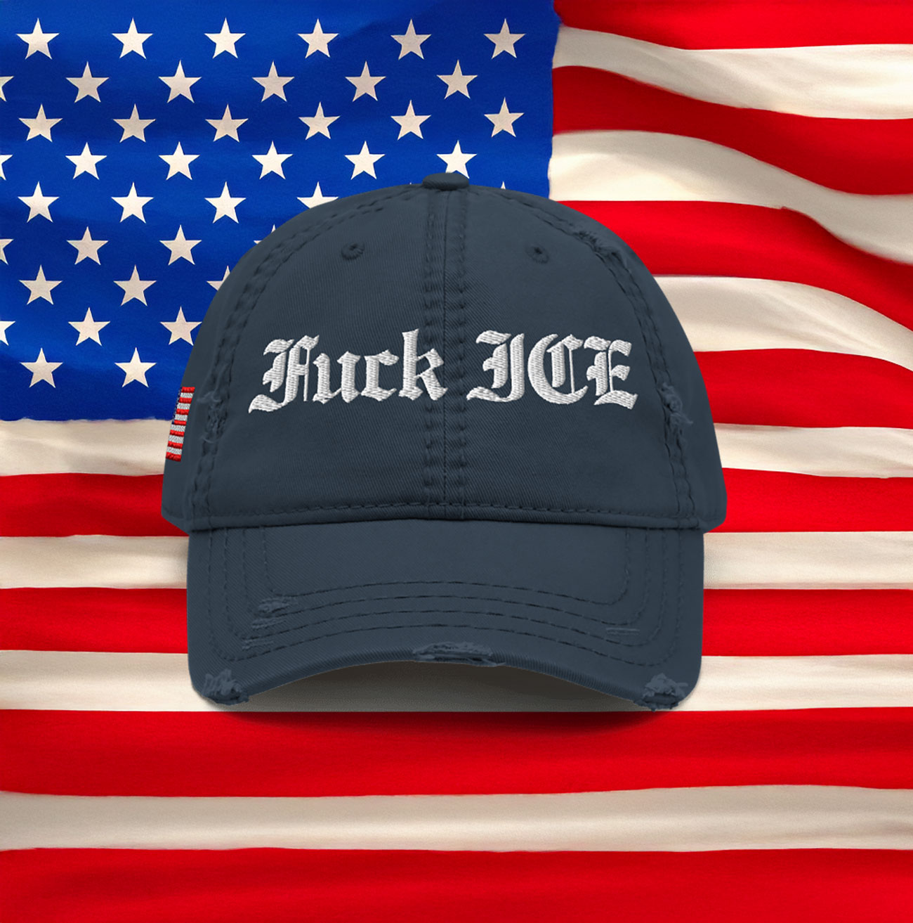 Fuck ICE Distressed Hat