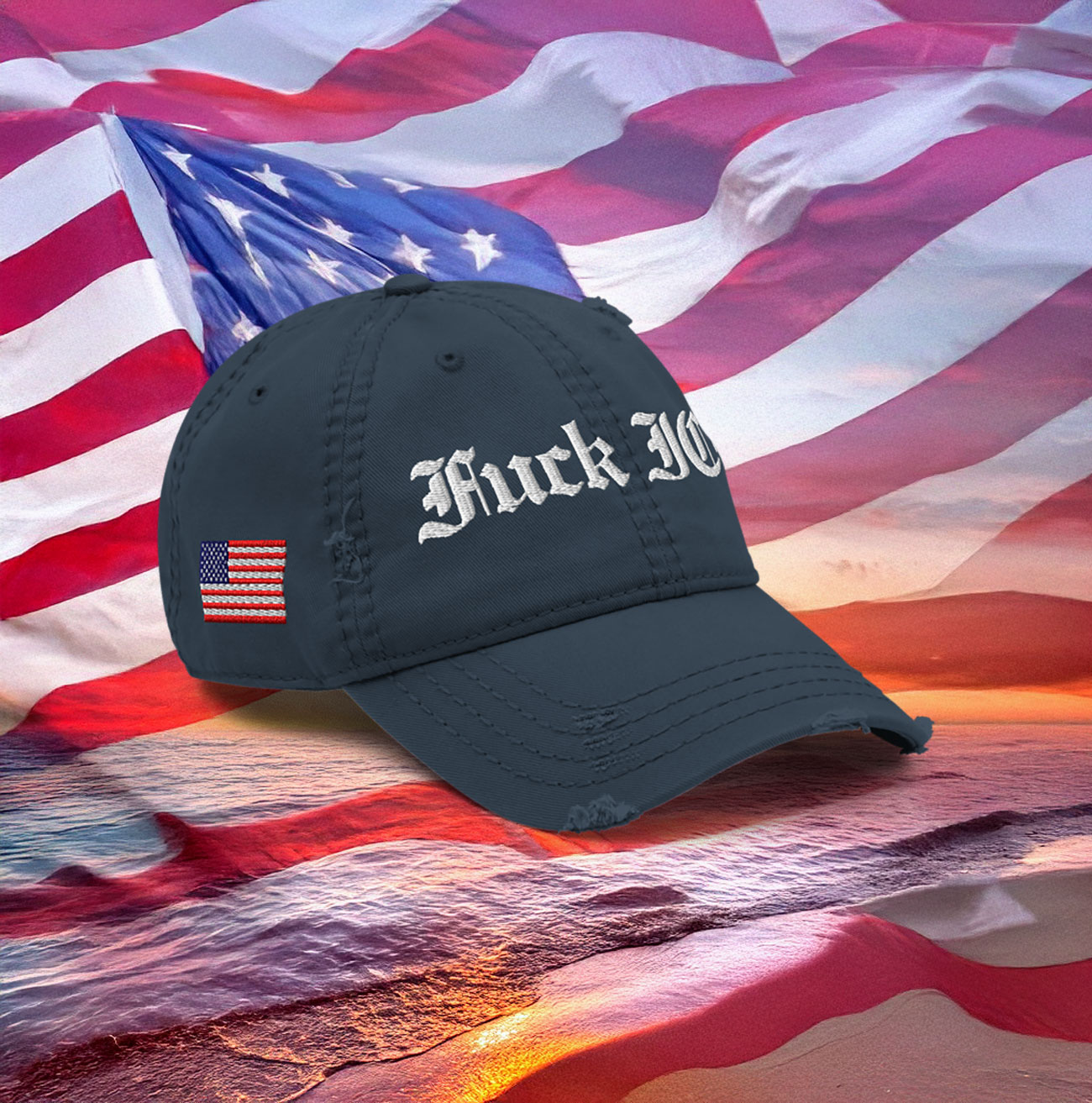 Fuck ICE Distressed Hat