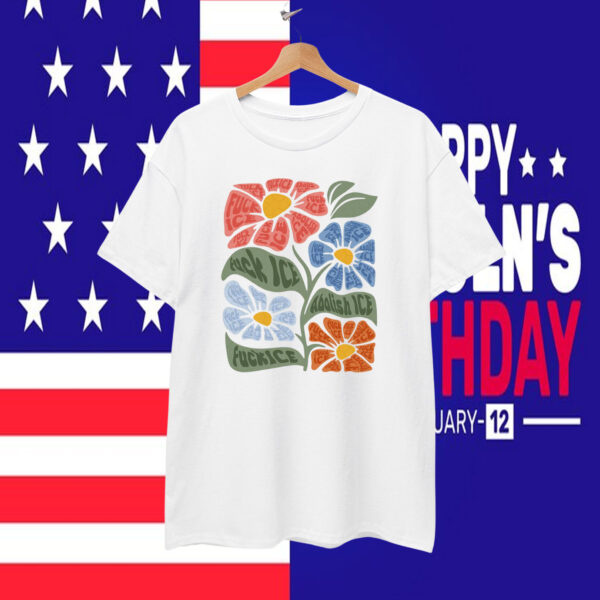 Fuck ICE Flower T-Shirt
