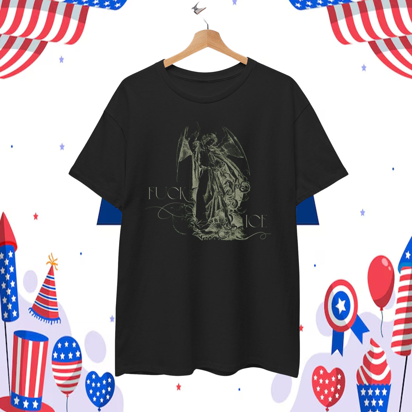 Fuck ICE - Saint Michael T-Shirt