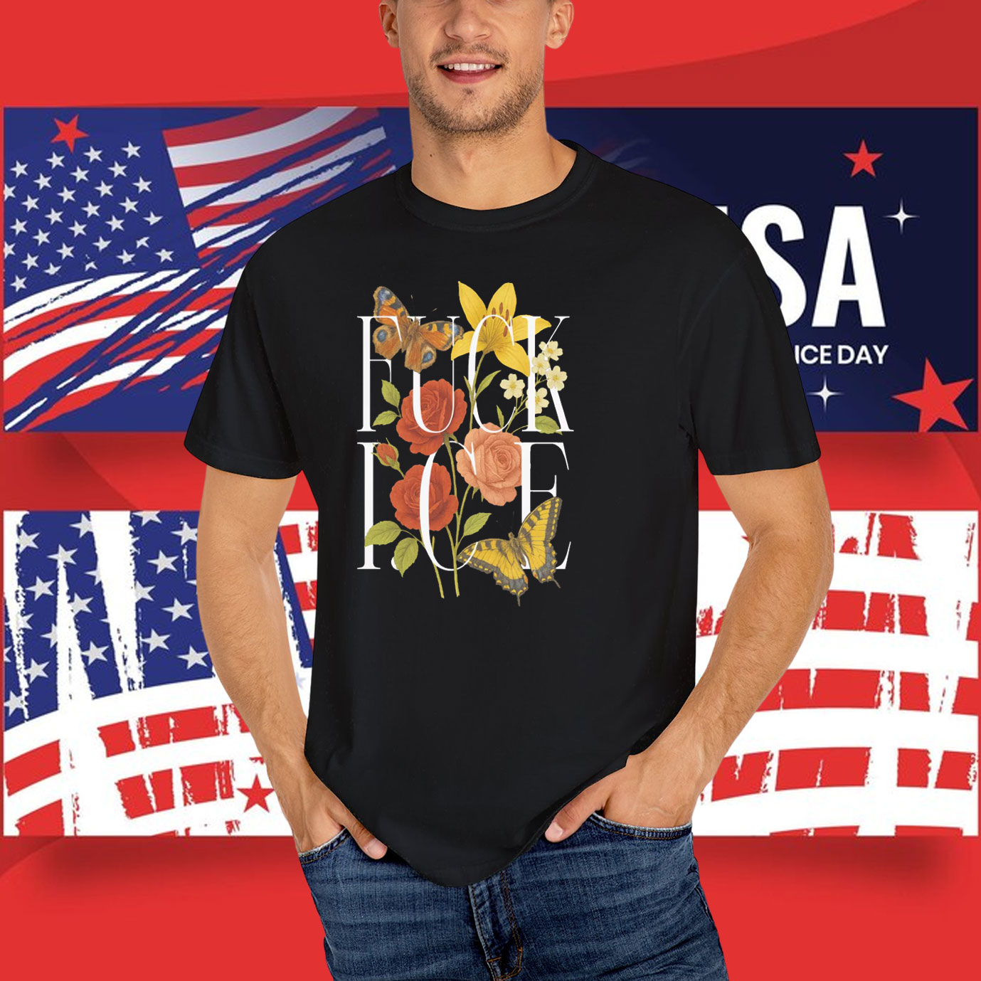 Fuck Ice Floral T-Shirt