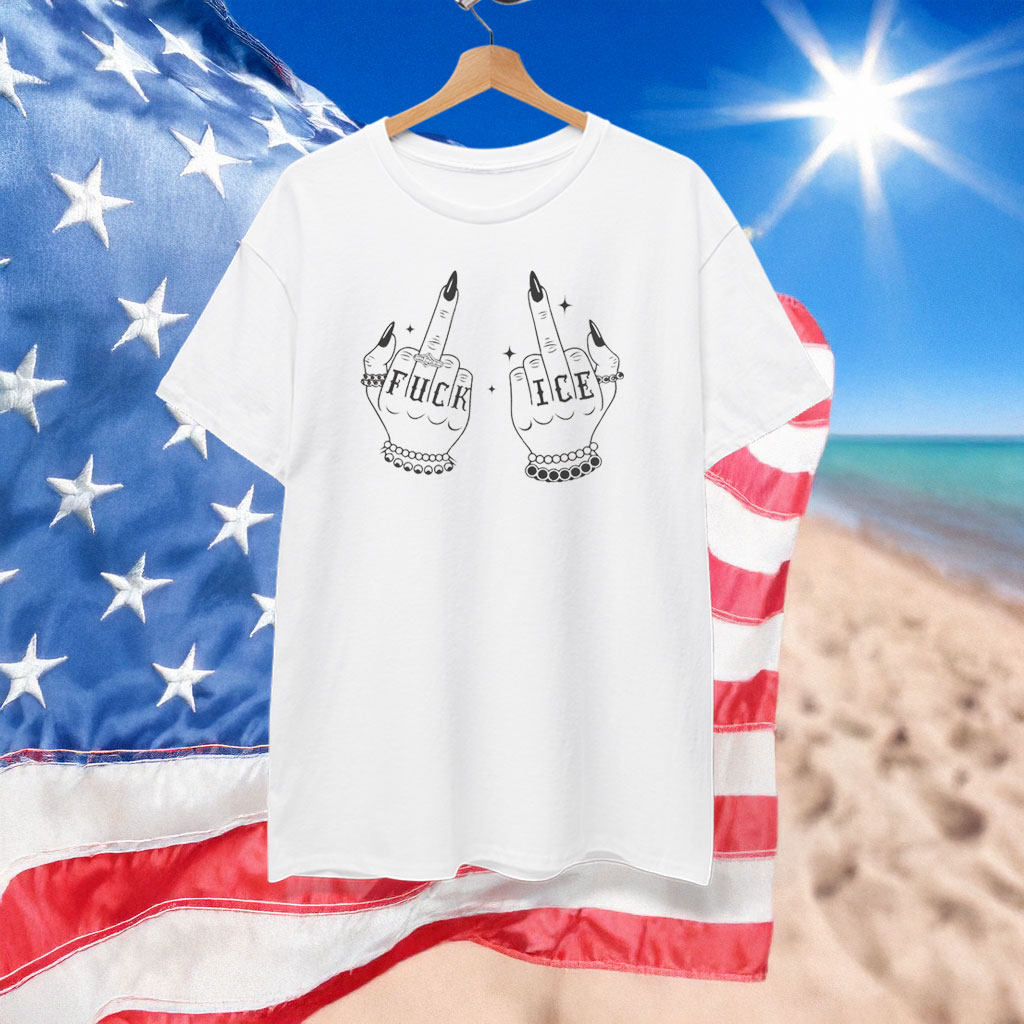 Fuck Ice Middle Fingers Anti Ice Shirt