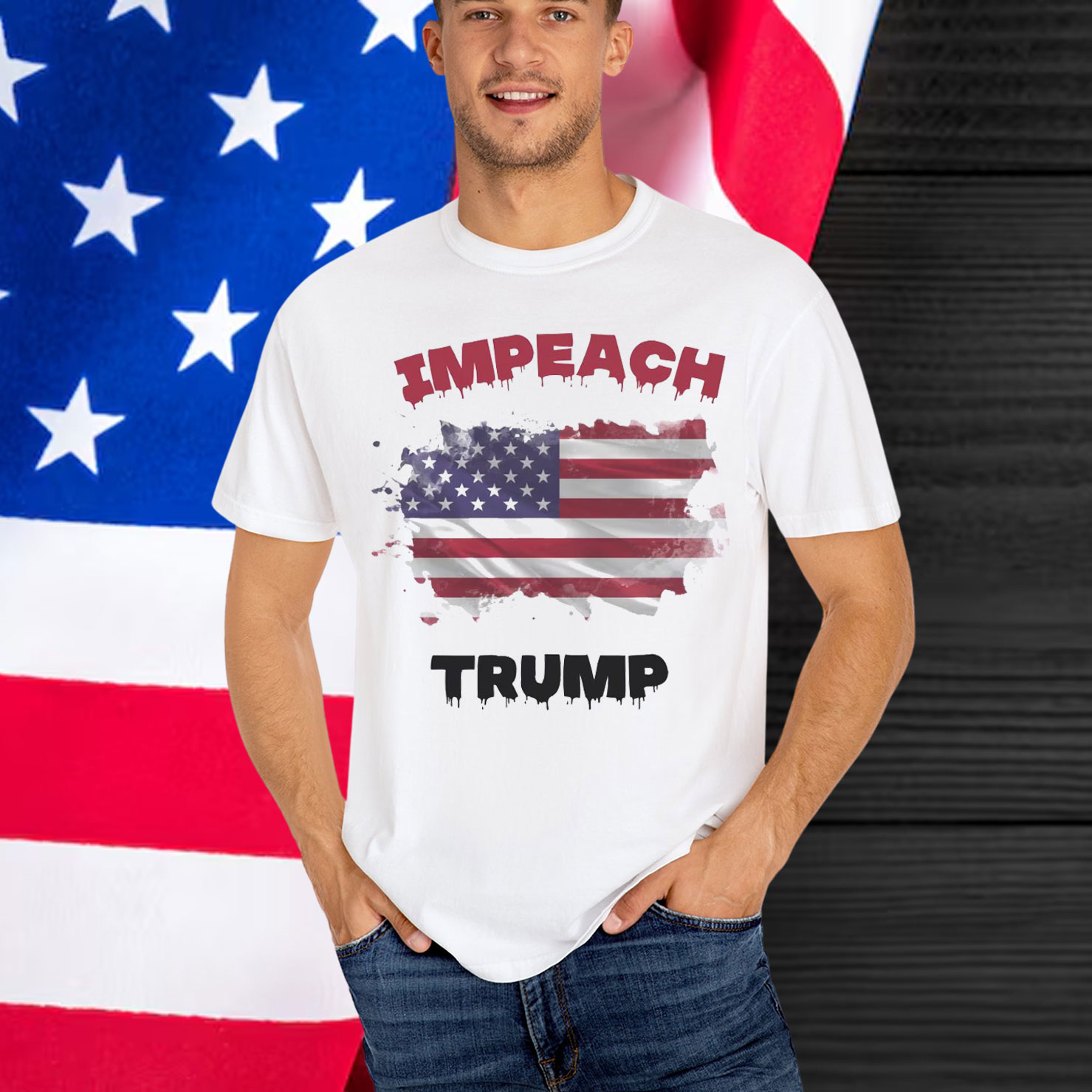 IMPEACH Trump Anti Democracy Liberal Shirt