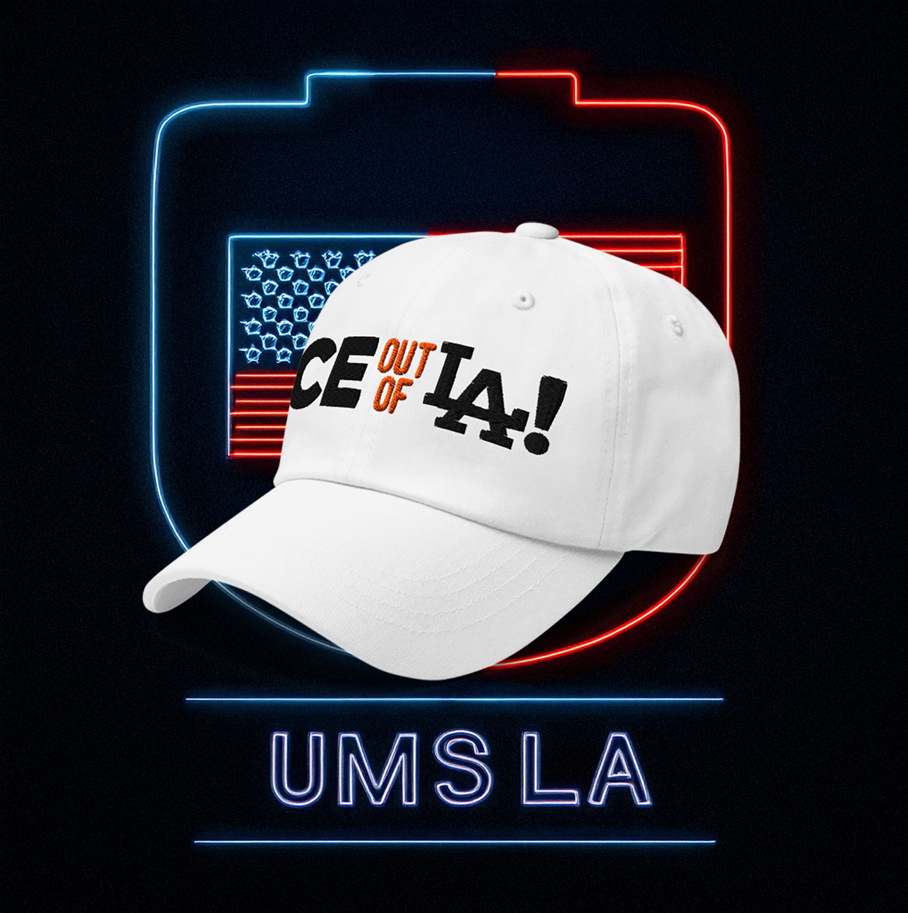 Ice Out Of LA Fuck ICE Baseball Cap