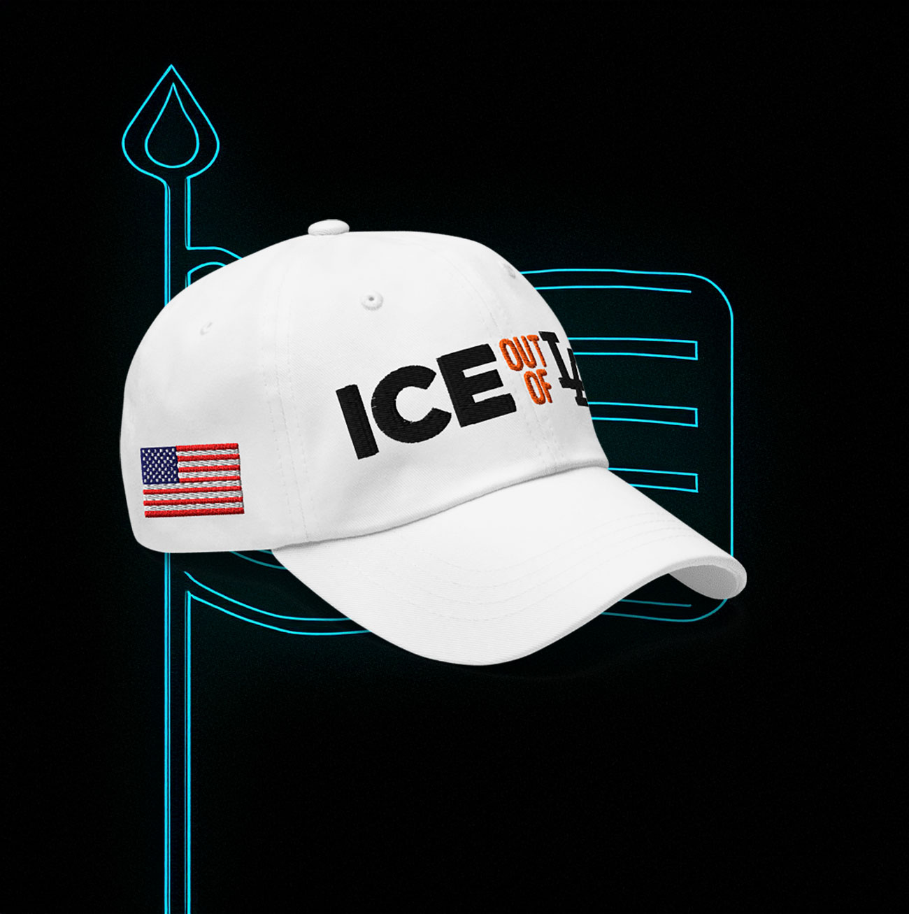 Ice Out Of LA Fuck ICE Baseball Cap