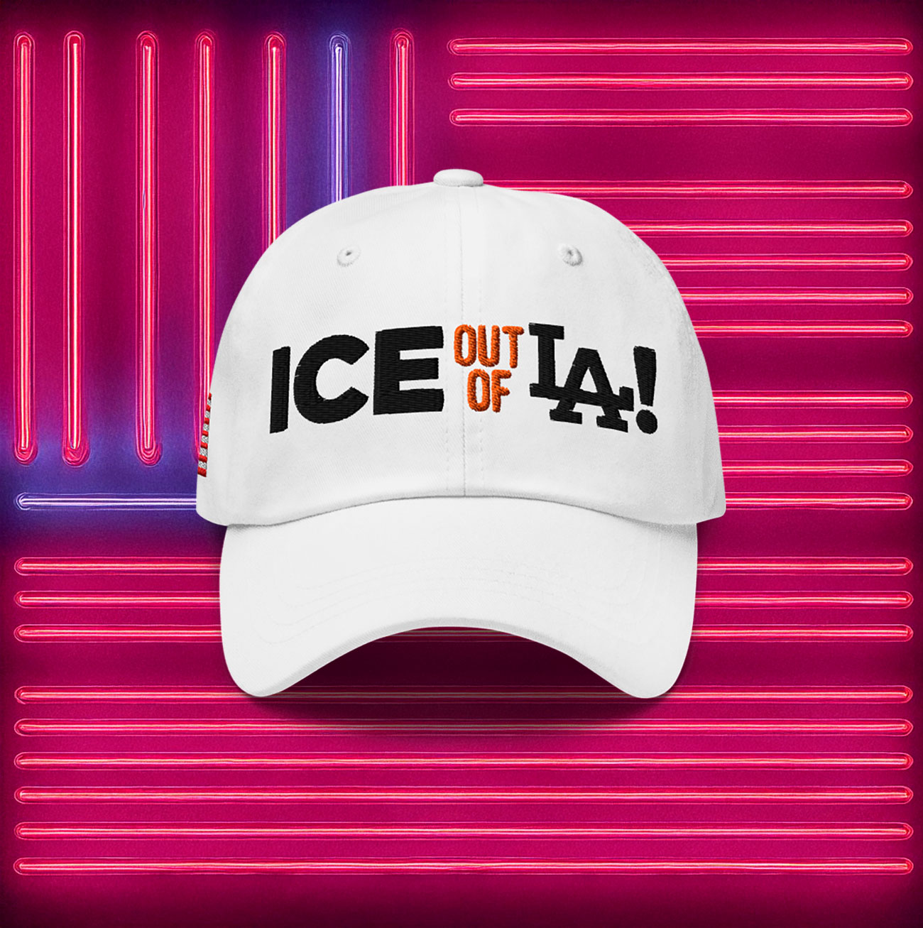 Ice Out Of LA Fuck ICE Dad Hat
