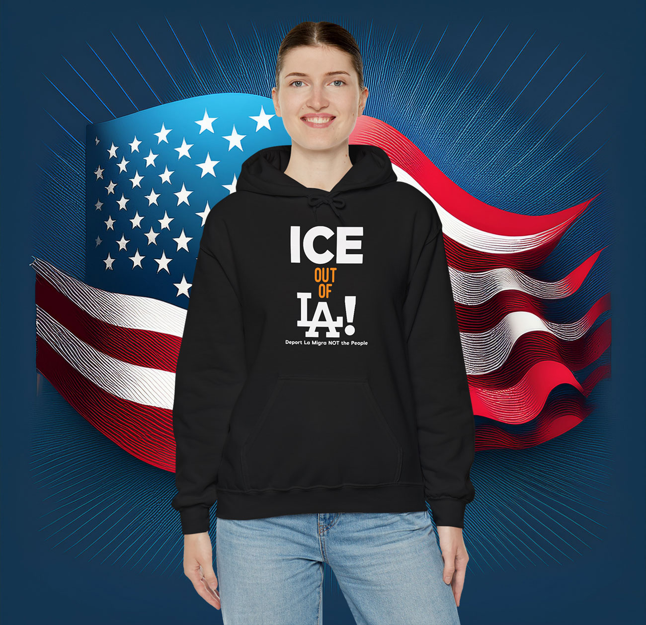 Ice Out Of La Deport La Migra Not The People Hoodie