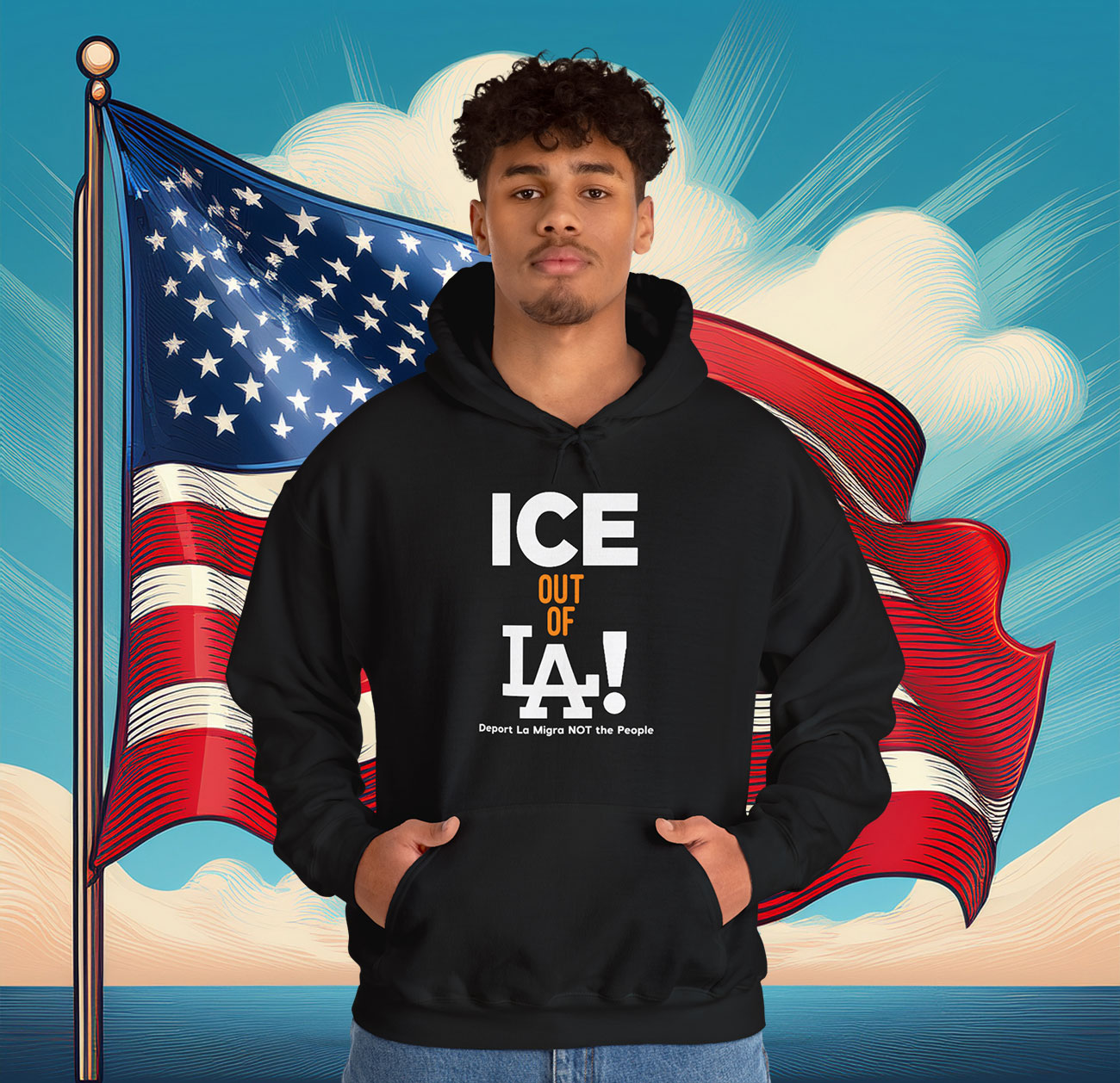 Ice Out Of La Deport La Migra Not The People Hoodie