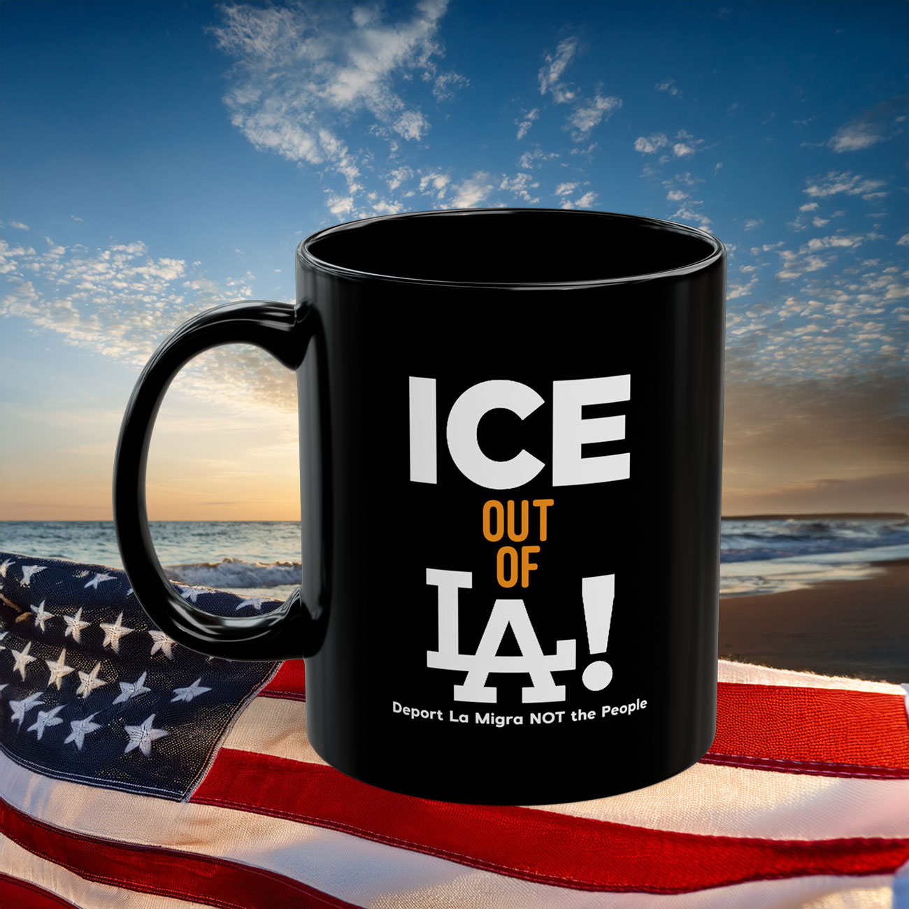 Ice Out Of La Deport La Migra Not The People Mug