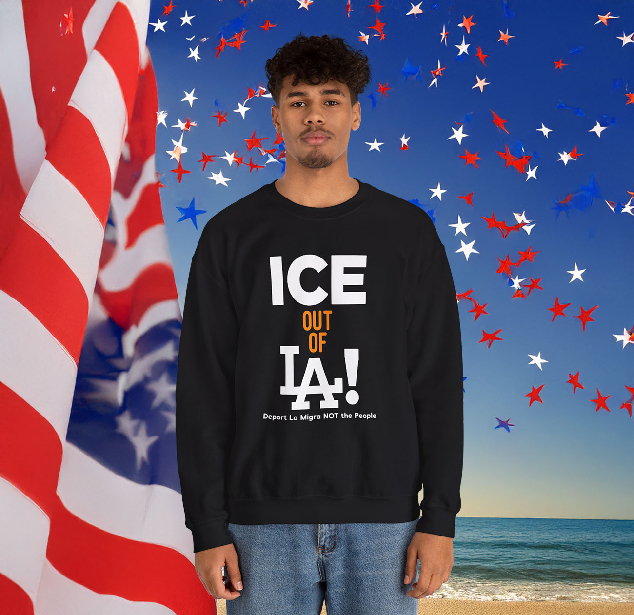 Ice Out Of La Deport La Migra Not The People Sweatshirt