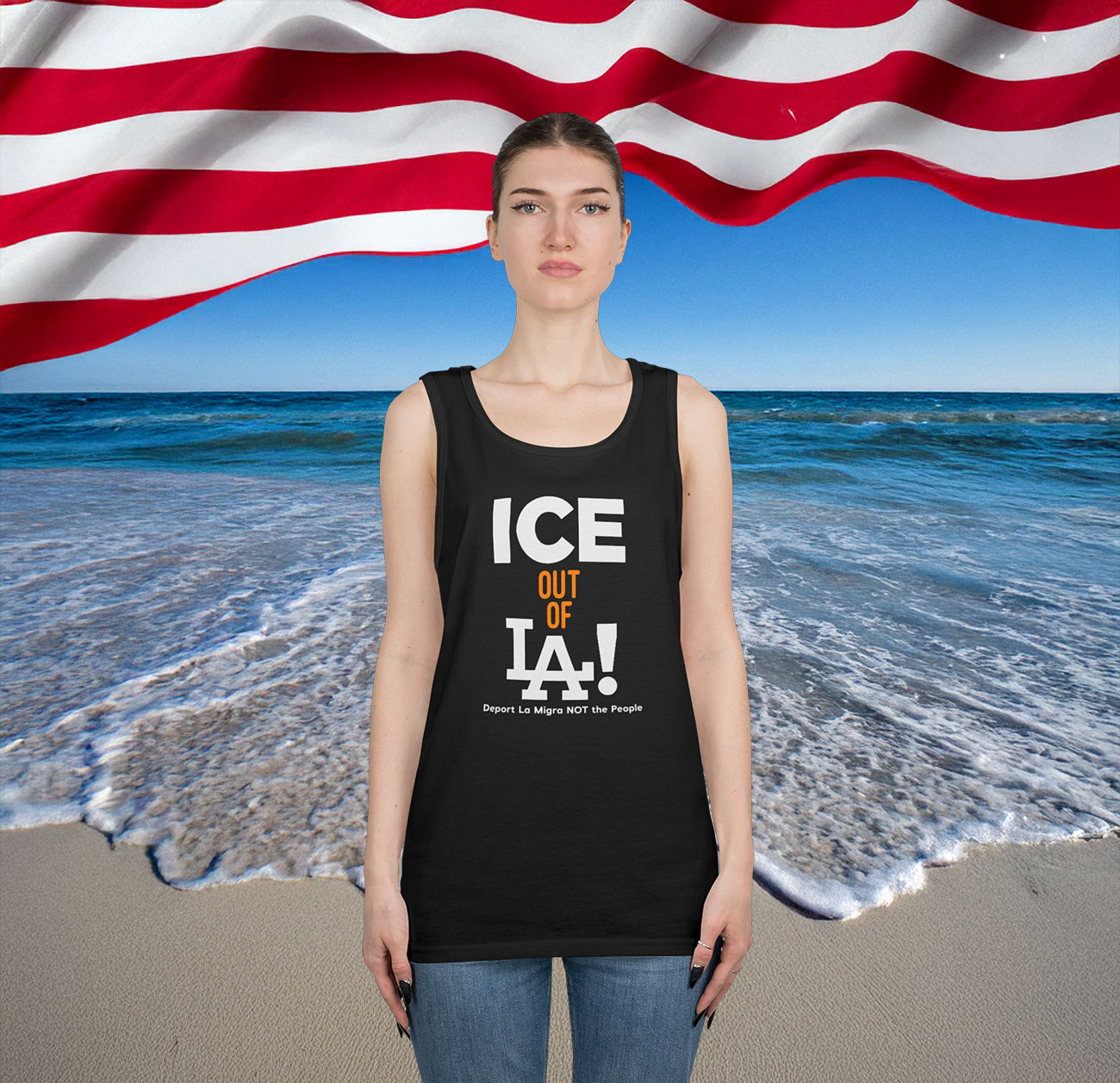 Ice Out Of La Deport La Migra Not The People Tank Top