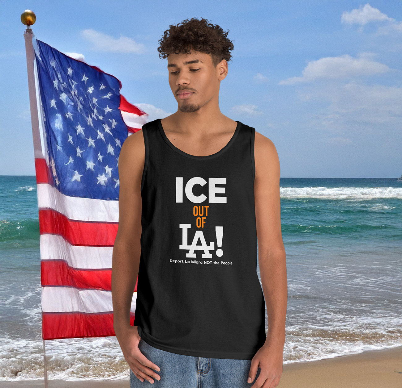 Ice Out Of La Deport La Migra Not The People Tank Top