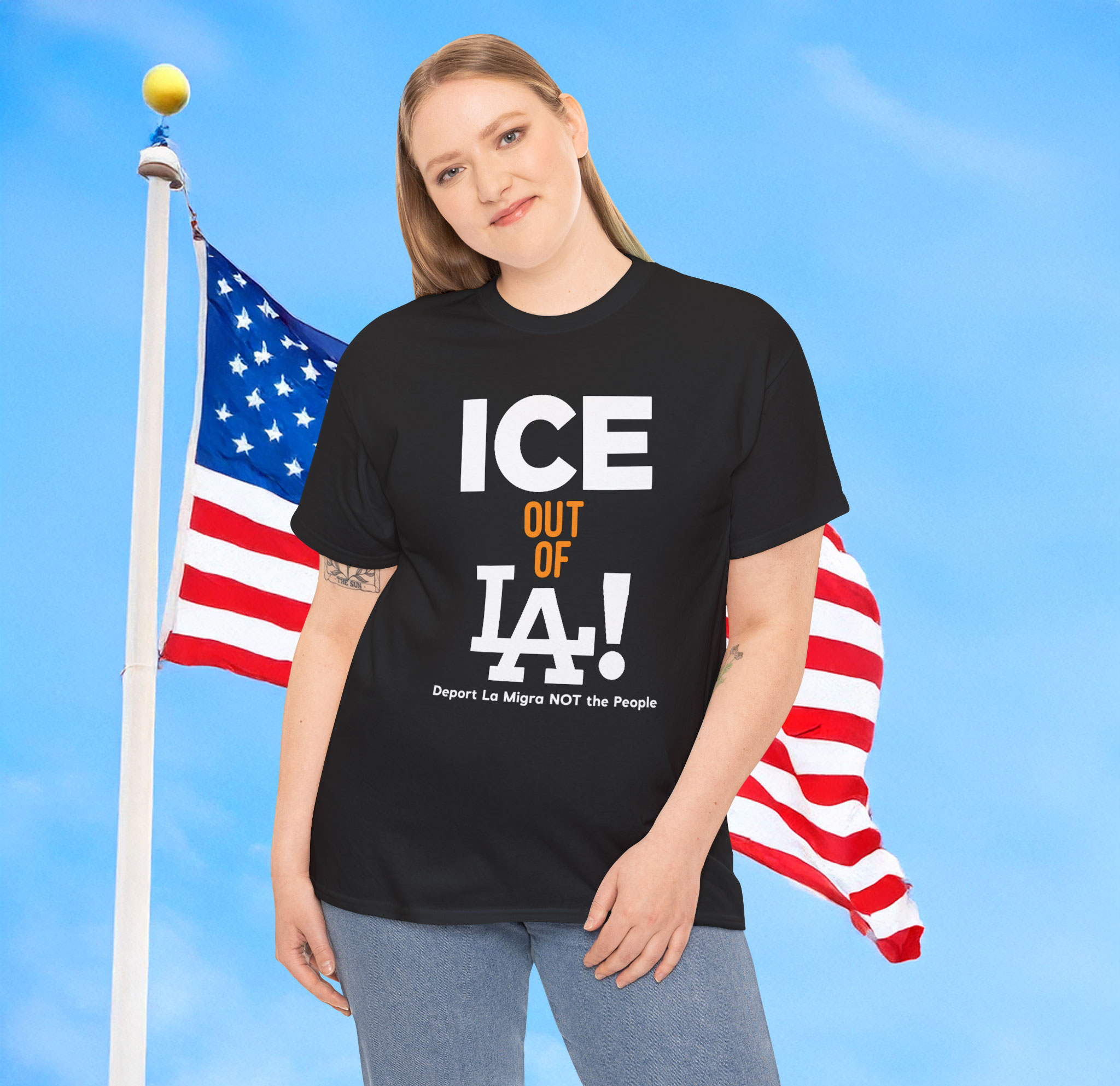 Ice Out Of La Deport La Migra Not The People Unisex T-Shirt