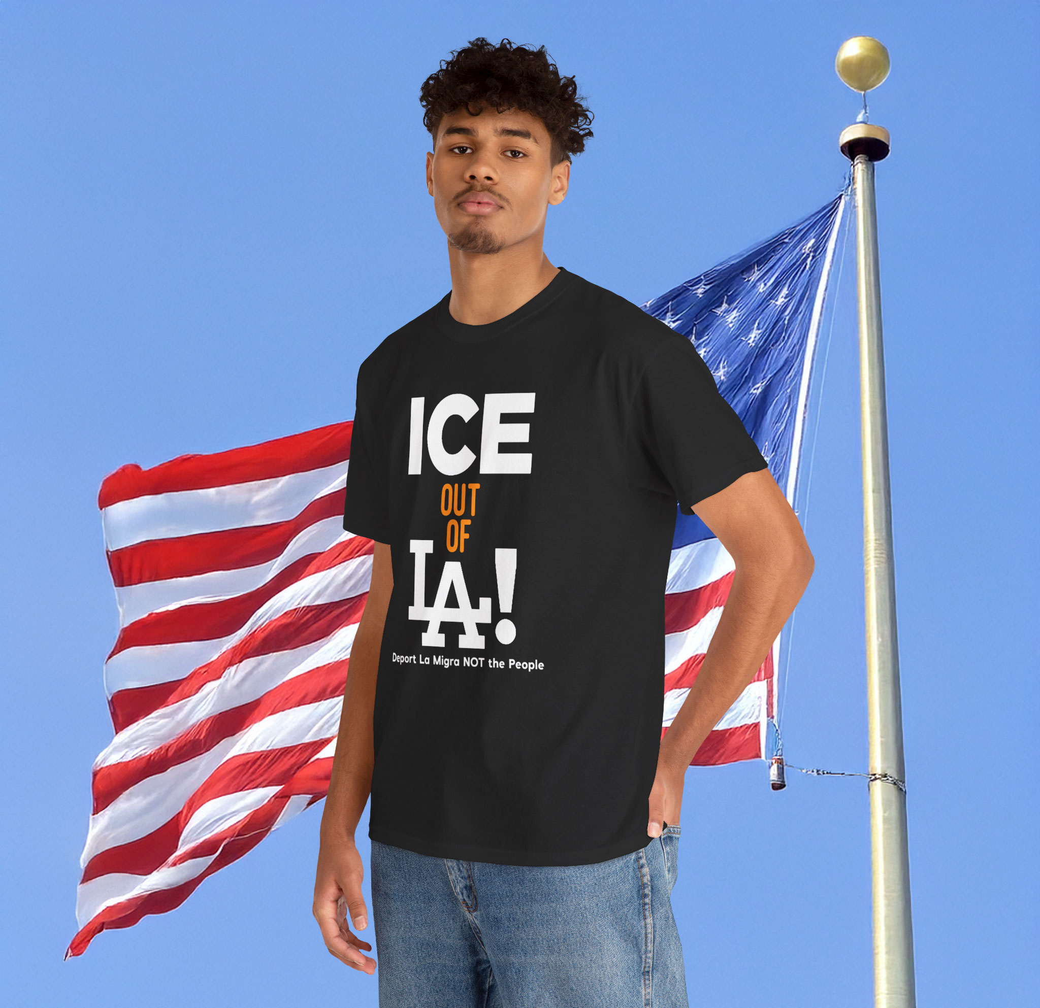 Ice Out Of La Deport La Migra Not The People Unisex T-Shirt