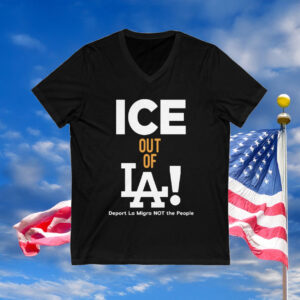 Ice Out Of La Deport La Migra Not The People V-neck Shirt
