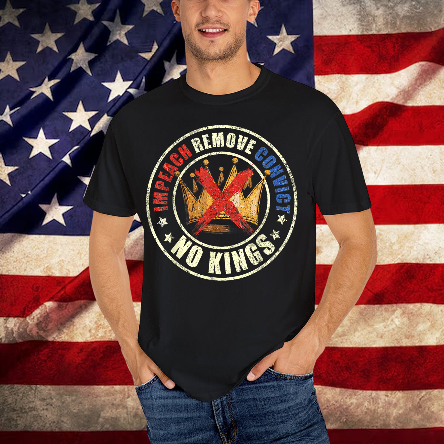 Impeach Remove Convict No Kings Since Shirt