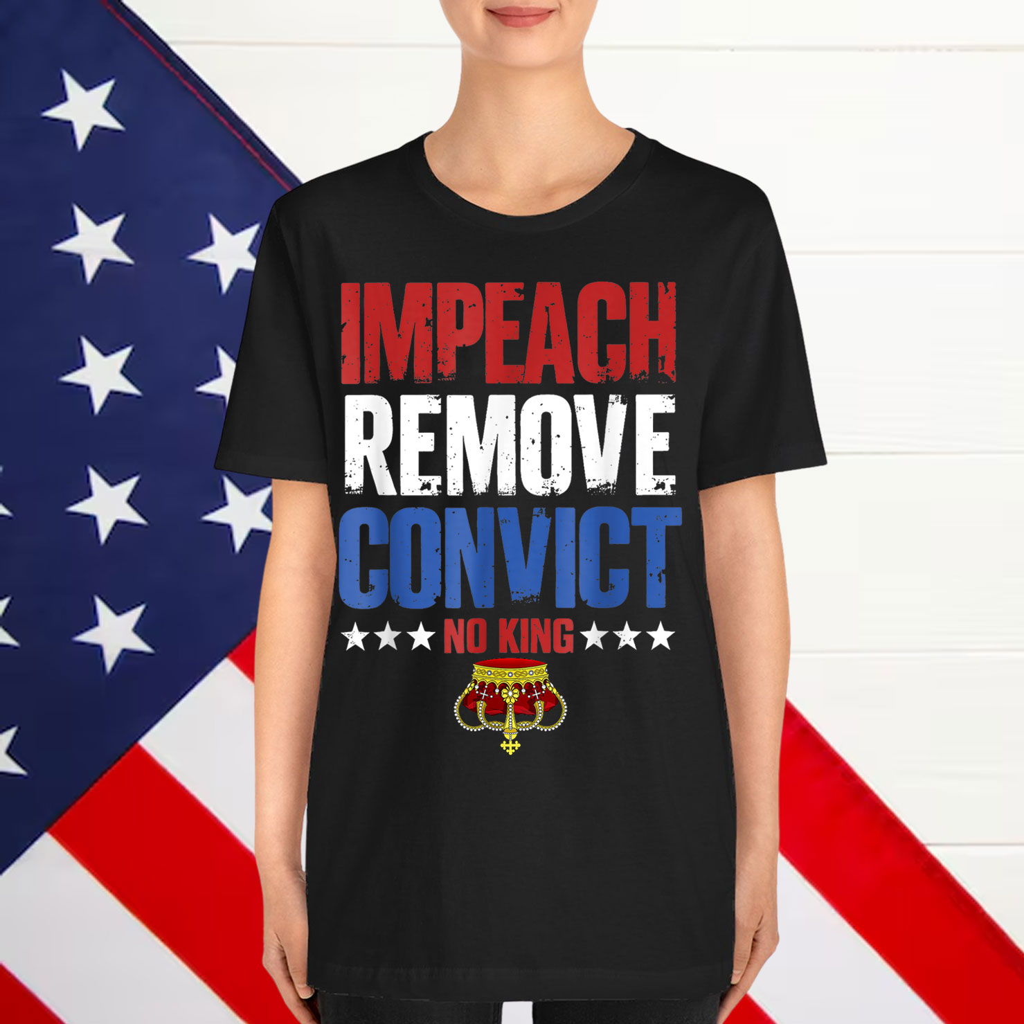 Impeach Remove Convict Subtle Political Shirt