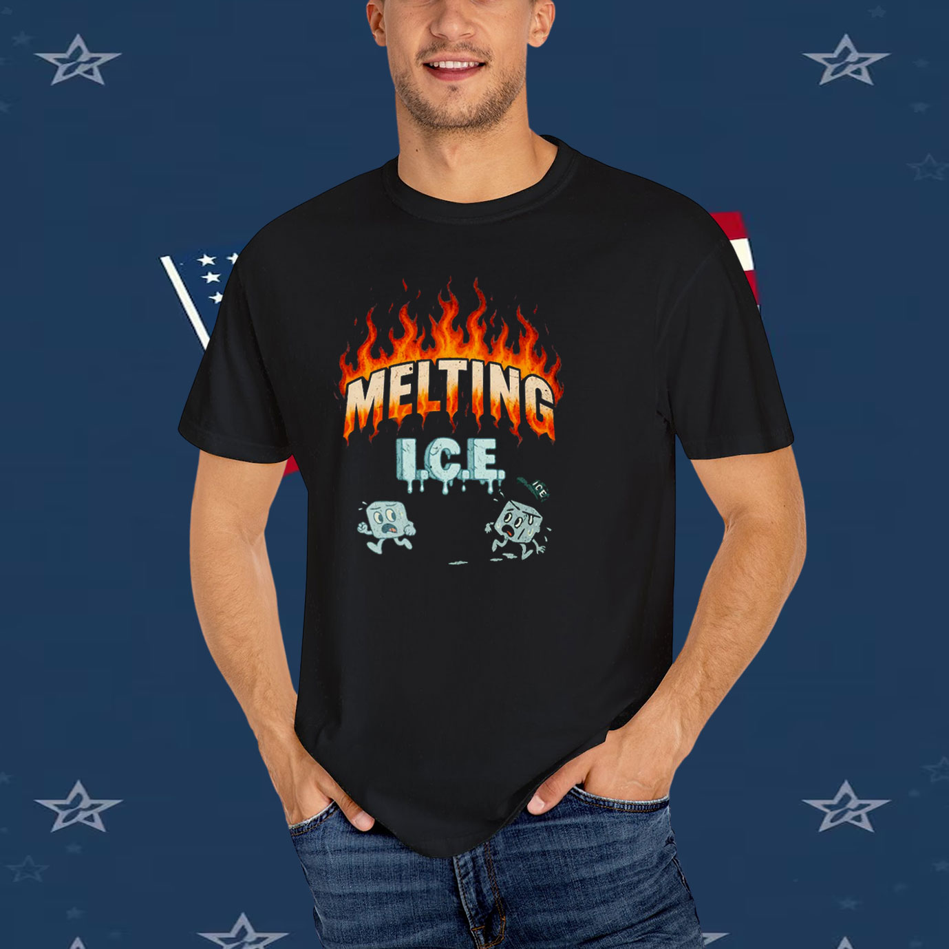Melting ICE Abolish I.C.E. T-Shirt