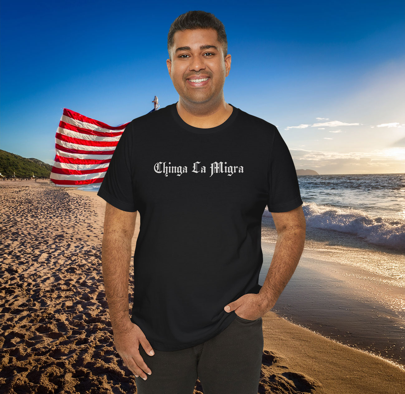 Mens Chinga La Migra Shirt