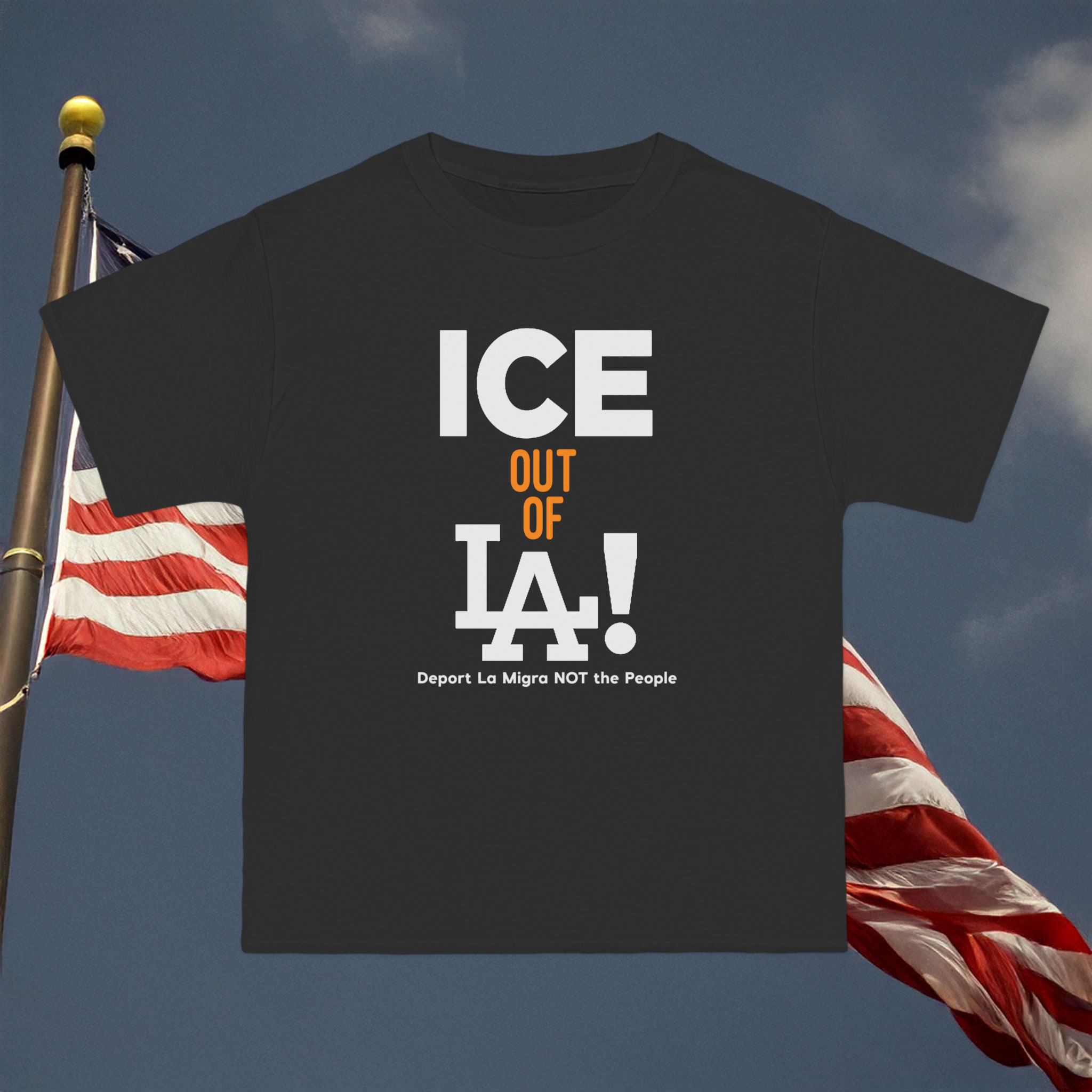 Mens Ice Out Of La Deport La Migra Not The People Shirt