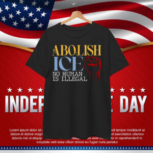 Retro Abolish Ice No Human Is Illegal T-Shirt