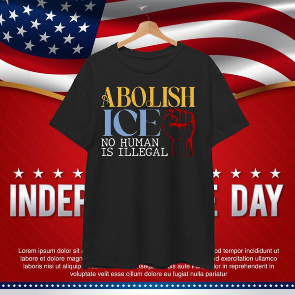Retro Abolish Ice No Human Is Illegal T-Shirt