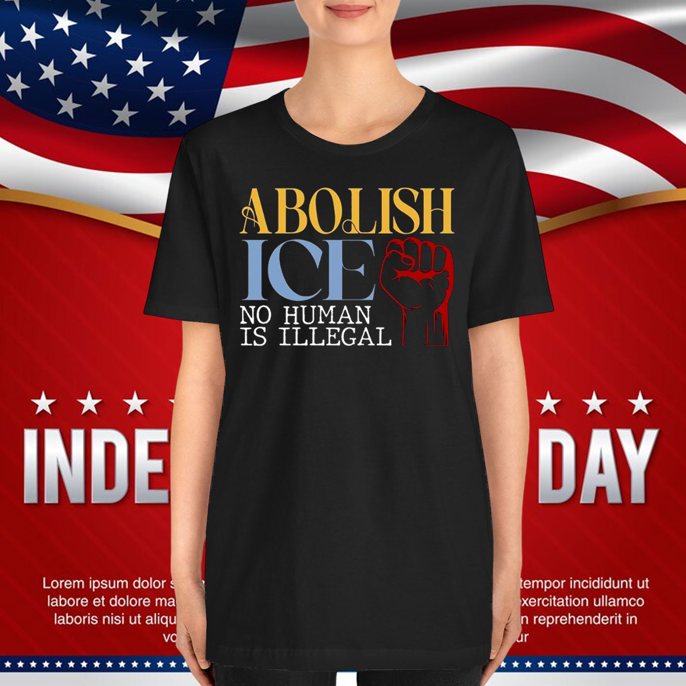 Retro Abolish Ice No Human Is Illegal T-Shirt