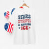 Stars Stripes and Abolish ICE T-Shirt