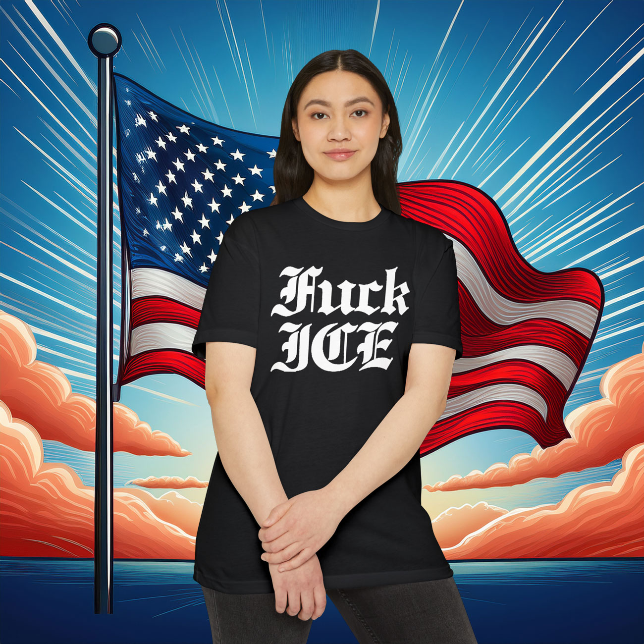 Womens Fuck ICE Shirt