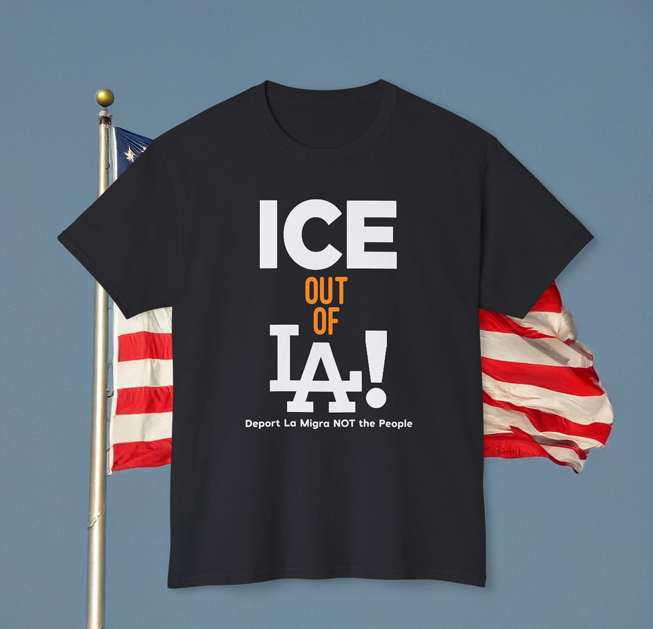 Womens Ice Out Of La Deport La Migra Not The People T-Shirt